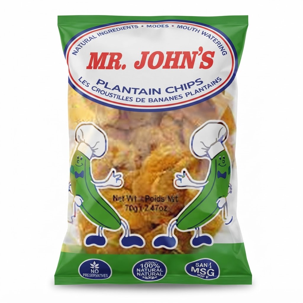 MR.JOHN`S GREEN PLANTAINS CHIPS (70G)
