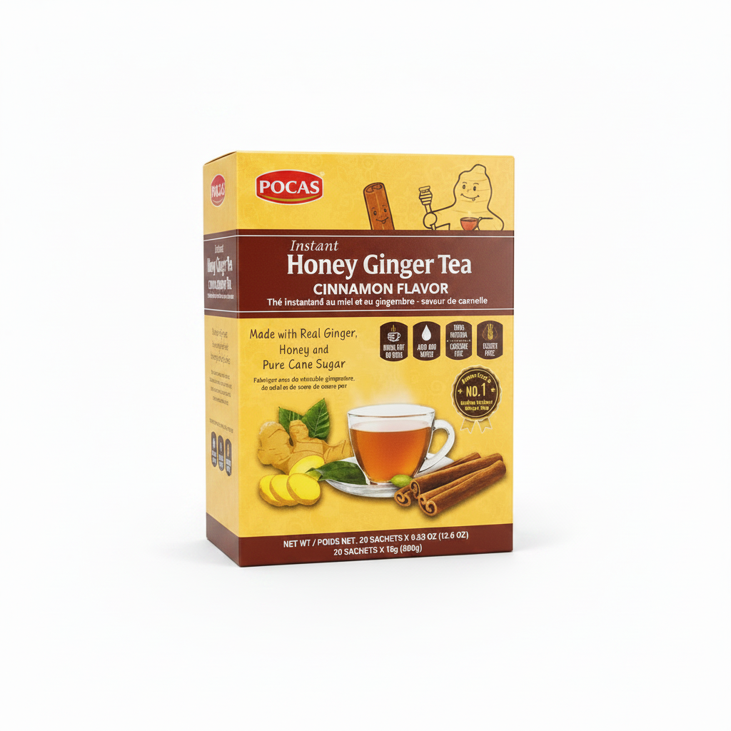POCAS HONEY GINGER TEA CINNAMON 18G - Thumbnail 3