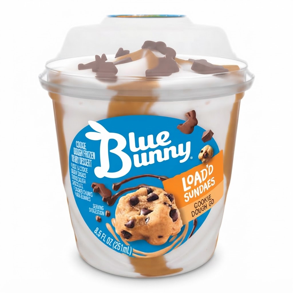 BLUE BUNNY LOADD SUNDAE COOKIES 8.5OZ