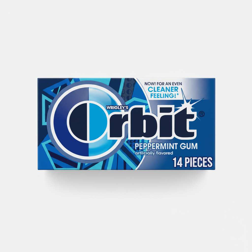 ORBITB PEPPERMINT GUM 14PCS - Thumbnail 2