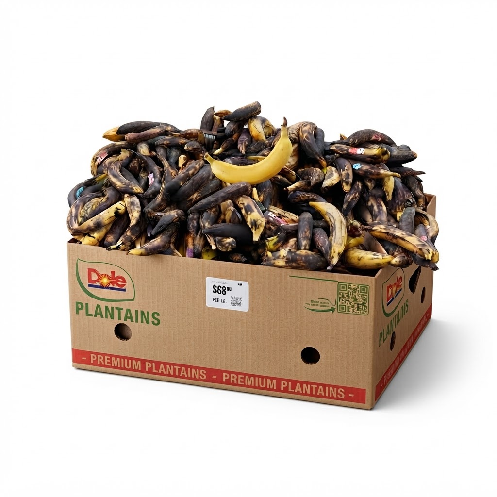 OVERRIPE PLANTAIN (50LB BOX)