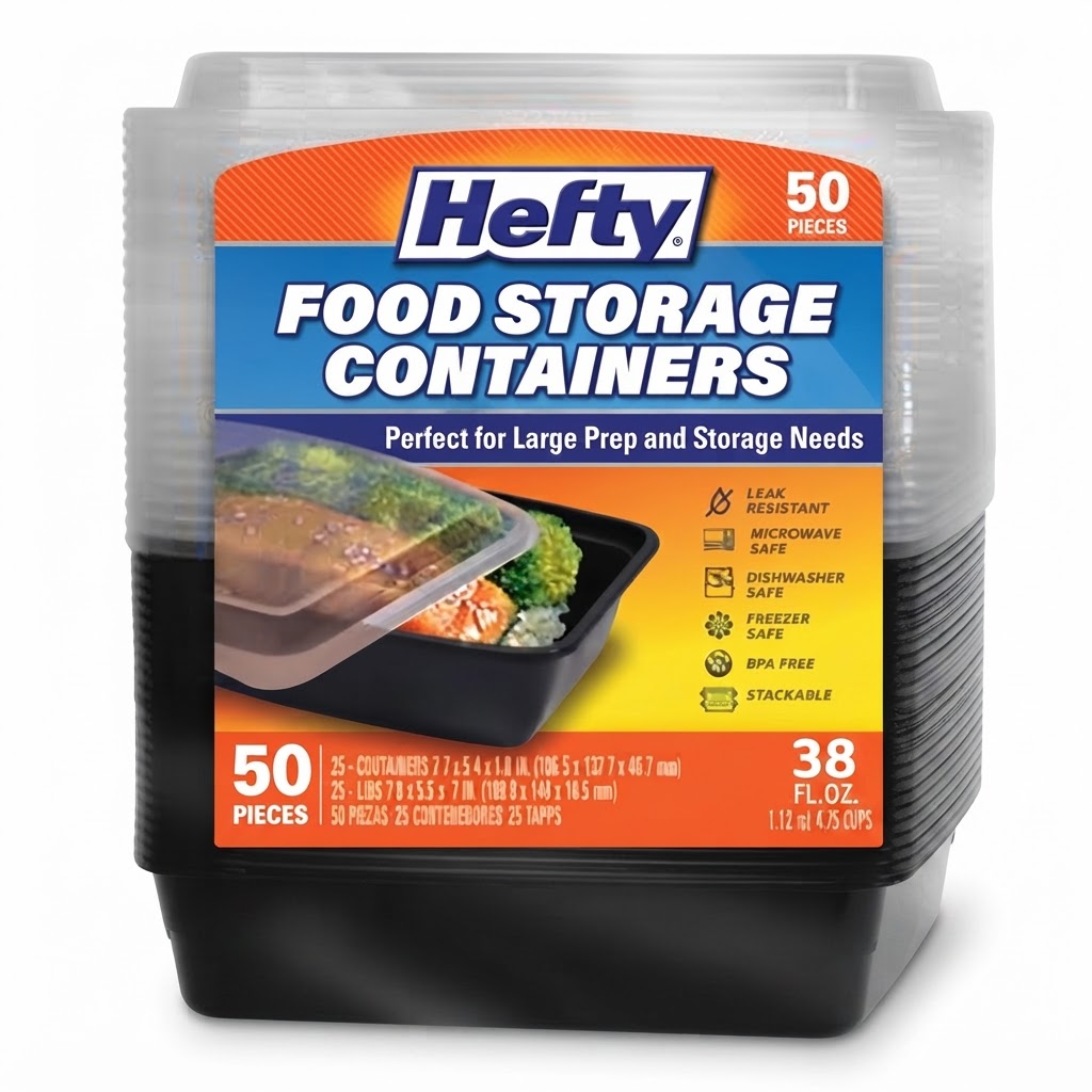 HEFTY FOOD CONTAINER 38oz  50PCS - Thumbnail 2
