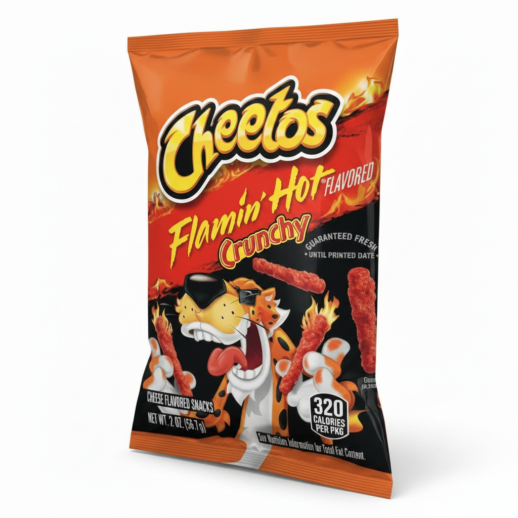 CHEETOS FLAMIN HOT  CRUNCHY  2OZ - Thumbnail 4