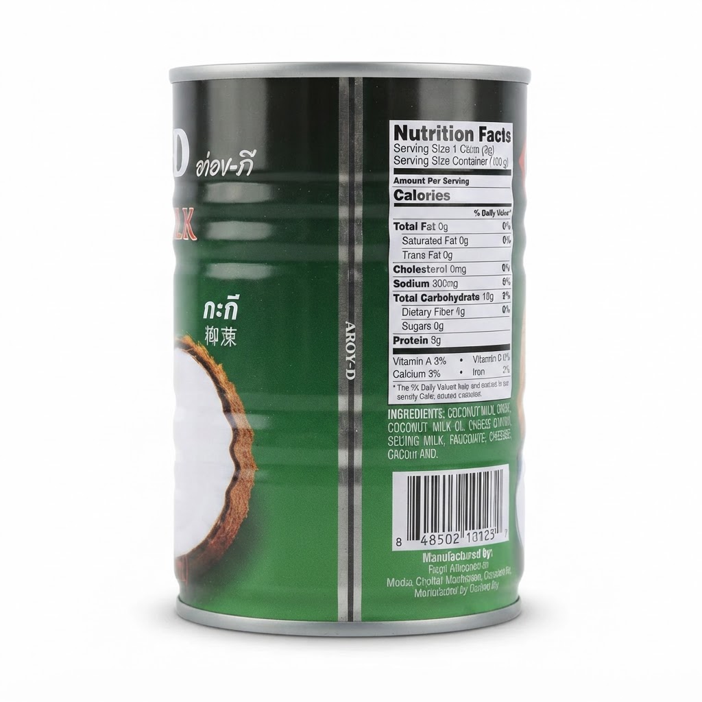 AROY-D COCONUT MILK 13.5OZ - Thumbnail 4