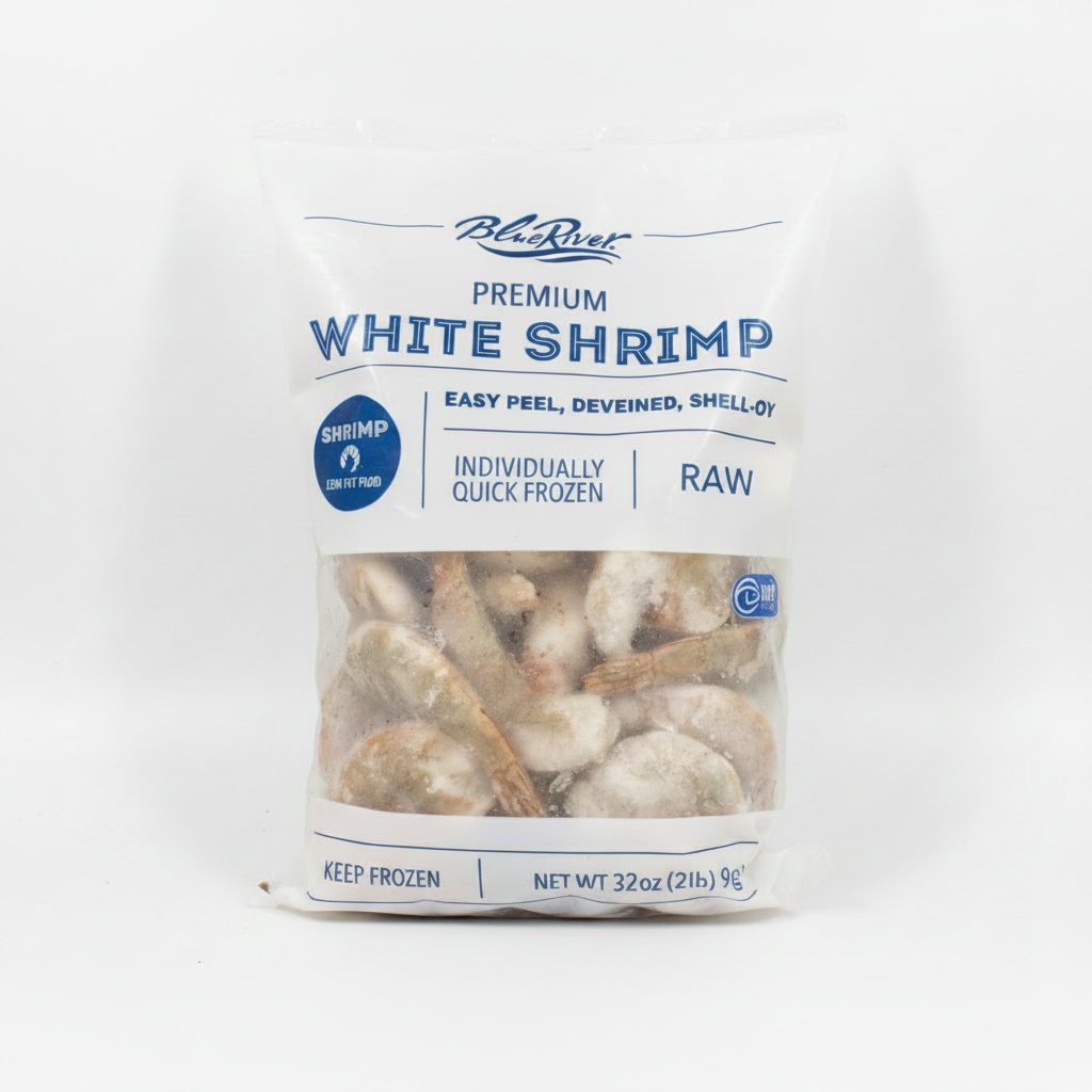 BLUE RIVER WHITE SHRIMP 21/25 CT (2LB) - Thumbnail 3