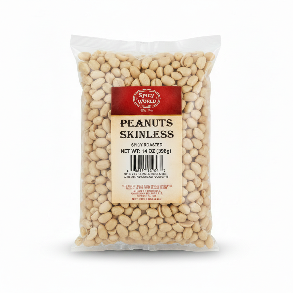 SPICY WORLD PEANUTS SKINLESS 14OZ - Thumbnail 3