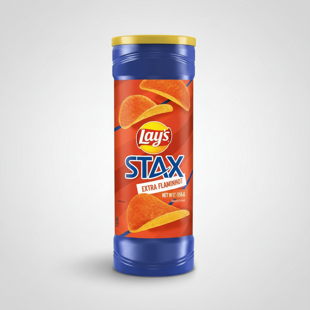 LAYS STAX EXTRA FLAMINHOT CHIPS 155.G - Thumbnail 3