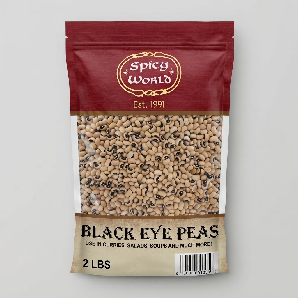 SPICY WORLD BLACK EYE PEAS 2LBS - Thumbnail 2
