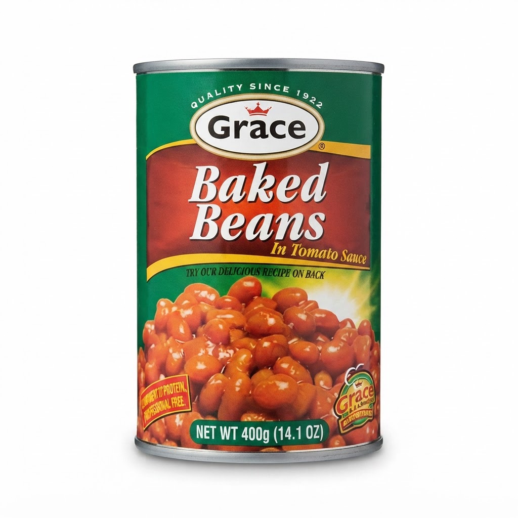 GRACE BAKED BEANS IN TOMATO 14.1OZ
