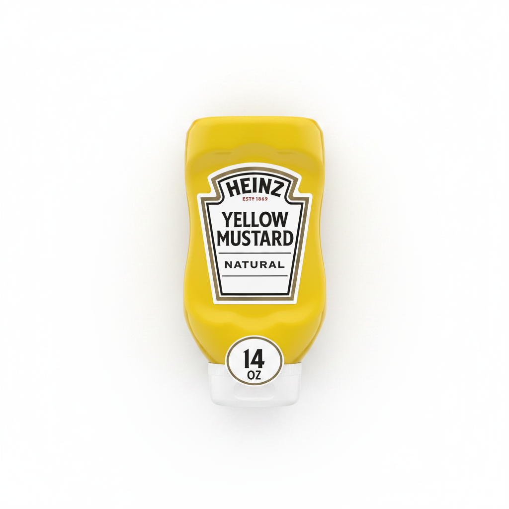 HEINZ YELLOW MUSTARD 14OZ - Thumbnail 2