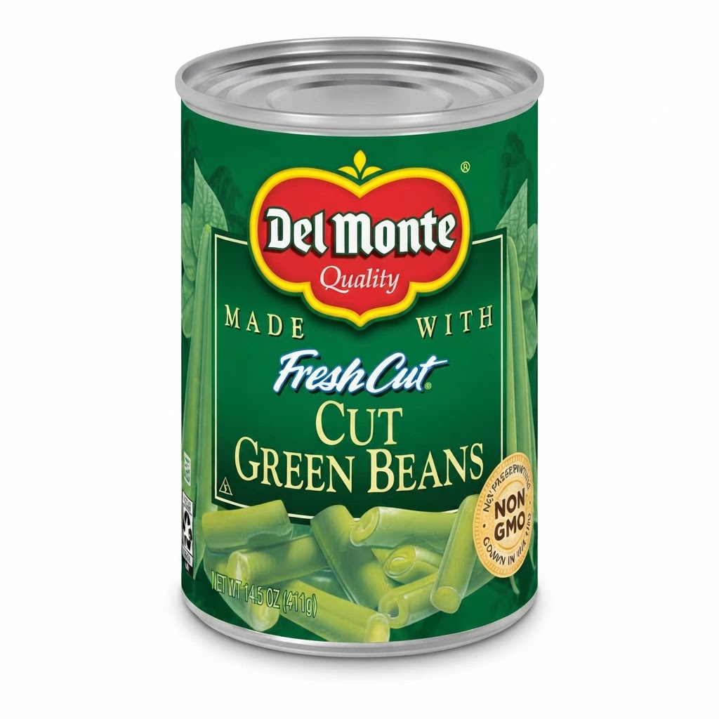 DEL MONTE CUT GREEN BEANS 14.5OZ