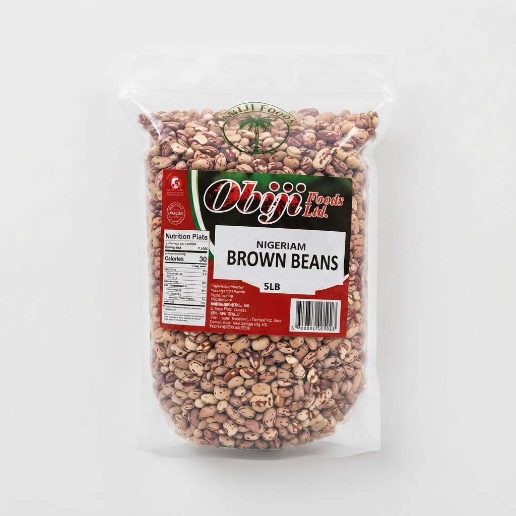 OBIJI NIGERIAN BROWN BEANS 5LBS - Thumbnail 3