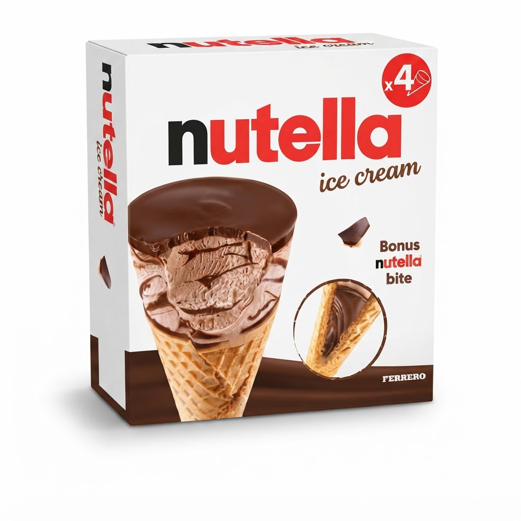 NUTELLA CONE ICE-CREAM 12.2OZ