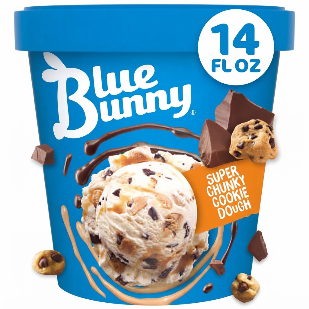 BLUE BUNNY SUPER CHUNKY COOKIE DOUGH 14OZ