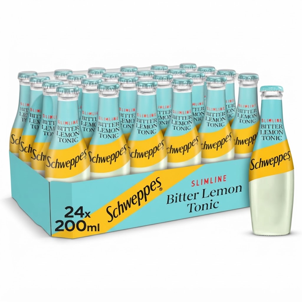 SCHWEPPES BITTER LEMON (24PK BOX) 200ML BOTTLE 