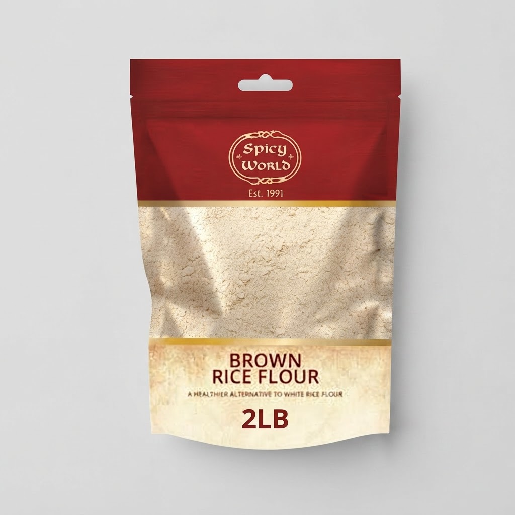 SPICY WORLD BROWN RICE FLOUR 2LB - Thumbnail 2