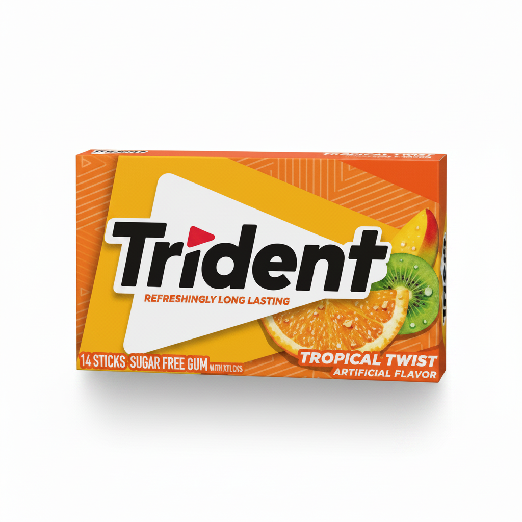 TRIDENT TROP TWIST GUM 14PCS - Thumbnail 3