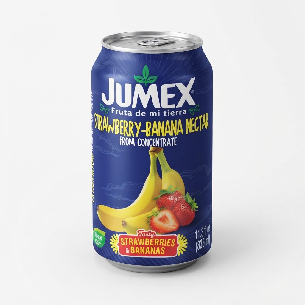 JUMEX STRAWBERRY BANANA NECTAR 335ML - Thumbnail 3