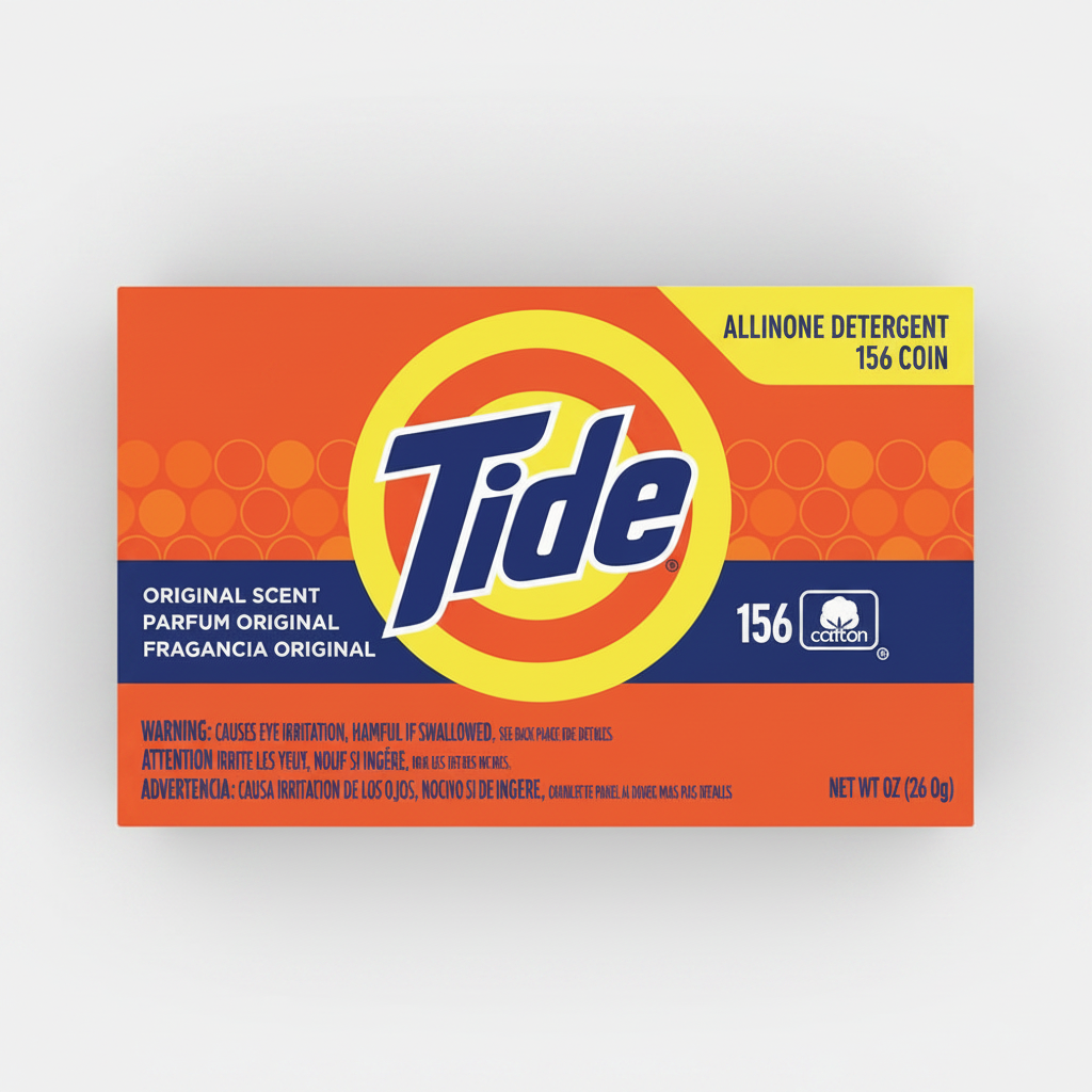 TIDE ALLINONE DETERGENT 156 COIN - Thumbnail 2