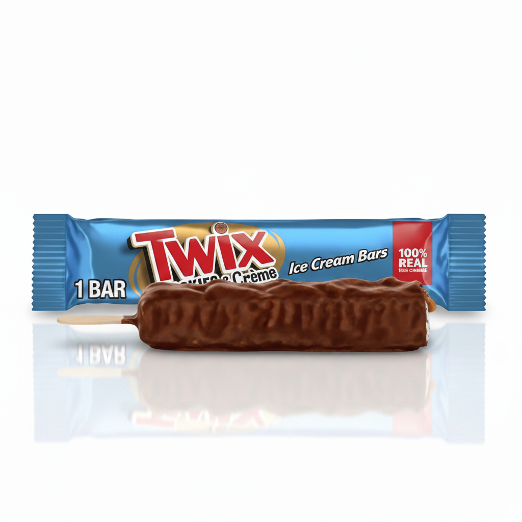 TWIX COOKIES & CRÈME ICE CREAM BAR 2.9OZ - Thumbnail 2