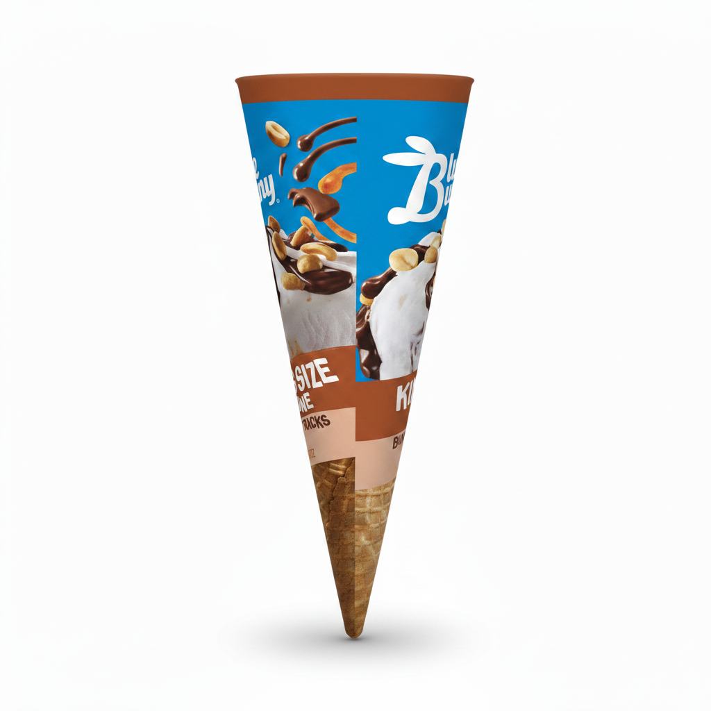 BLUE BUNNY KING SIZE CONE BUNNY TRACKS 8 FL OZ - Thumbnail 2