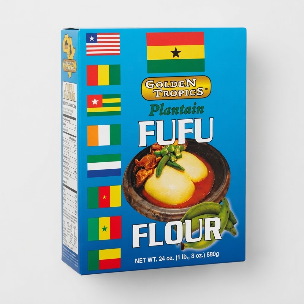 GOLDEN TROPICS PLANTAIN FUFU 24OZ - Thumbnail 3