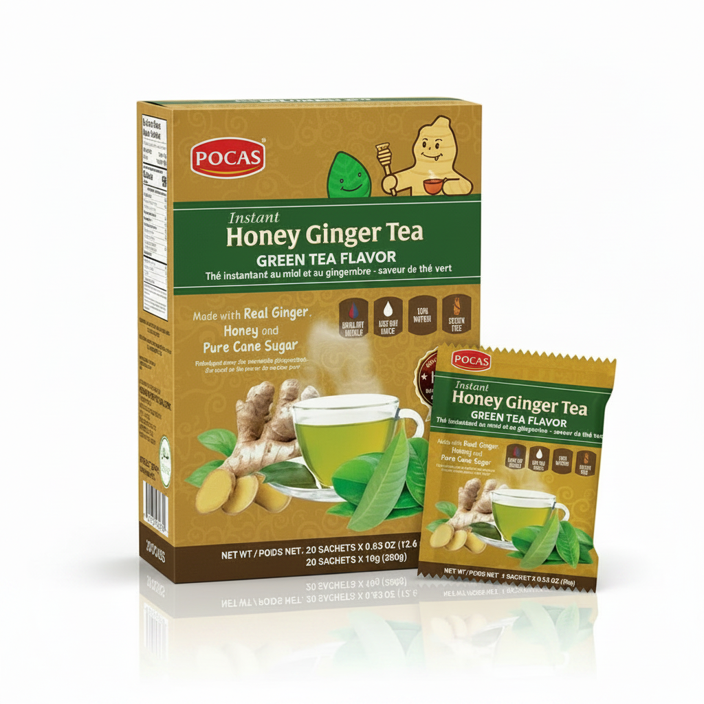 POCAS HONEY GINGER GREEN TEA 18G - Thumbnail 4