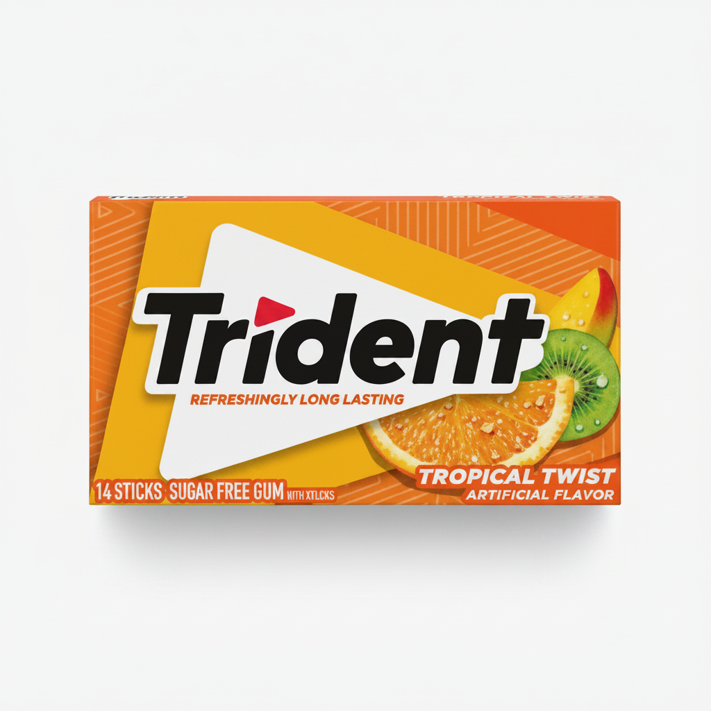 TRIDENT TROP TWIST GUM 14PCS - Thumbnail 2