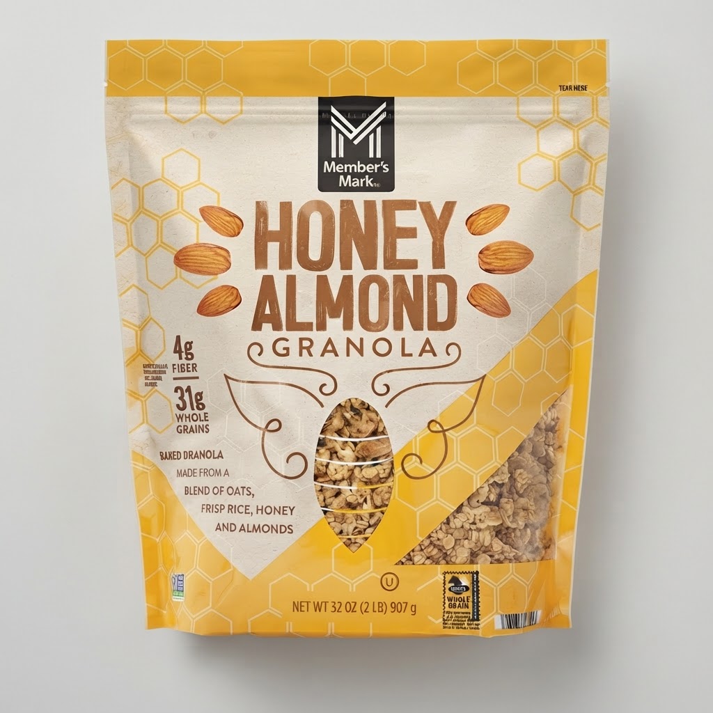MM HONEY ALMOND GRANOLA 2LB - Thumbnail 3