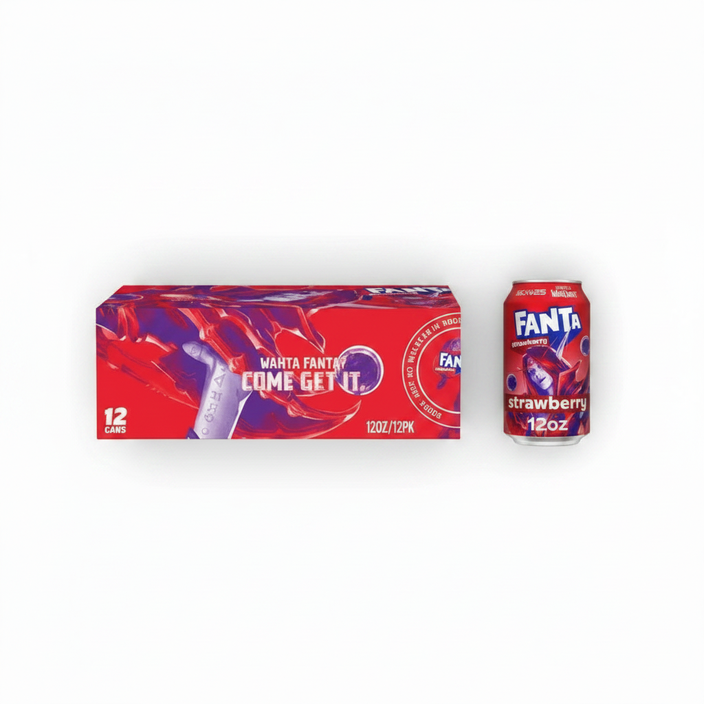 FANTA STRAWBERRY 12OZ/12PK - Thumbnail 2