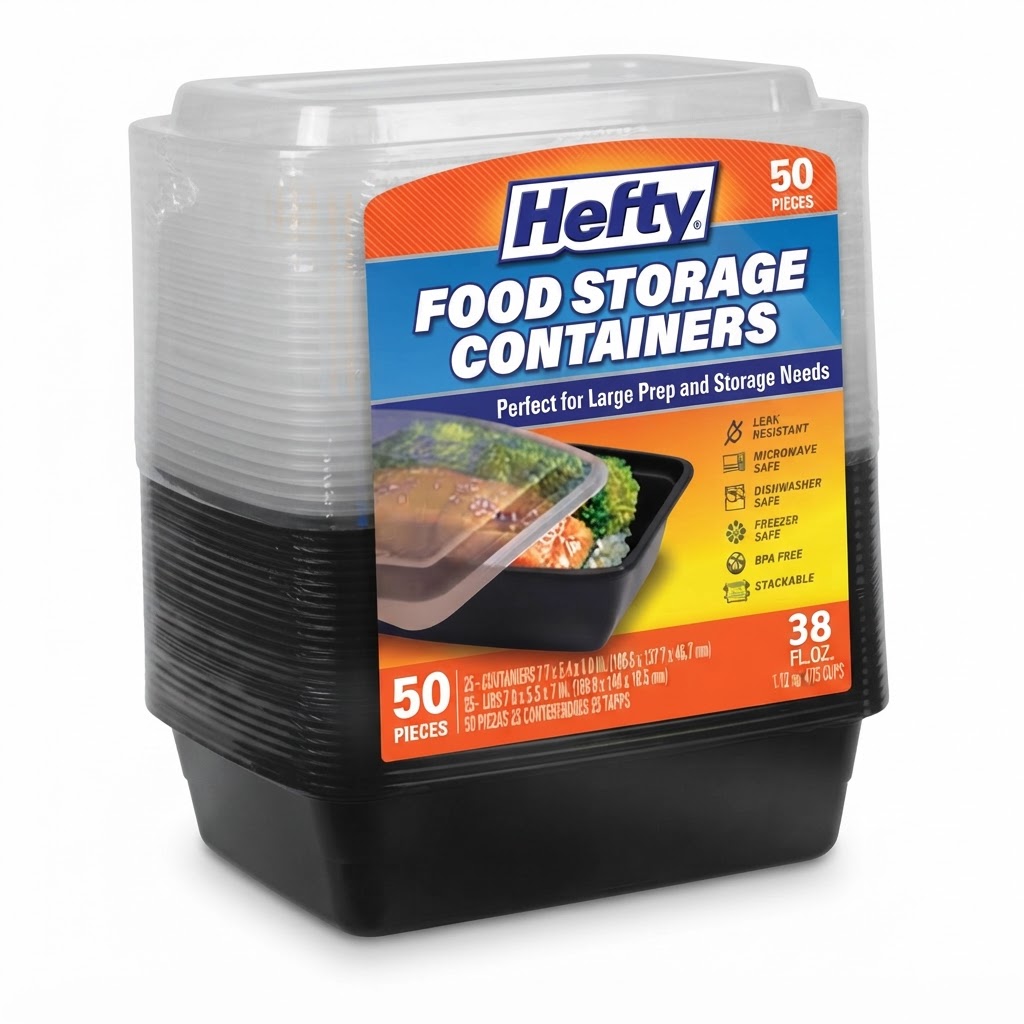 HEFTY FOOD CONTAINER 38oz  50PCS - Thumbnail 4
