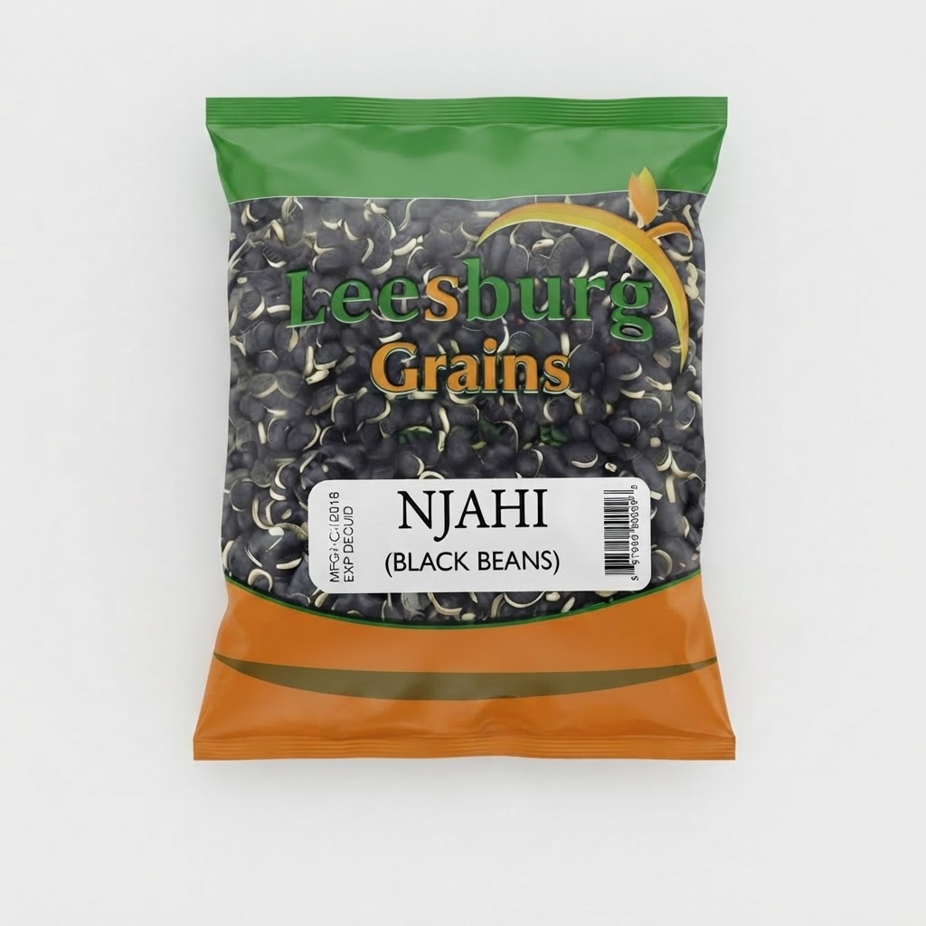 LEESBURG GRAINS NJAHI BLACK BEANS 1KG - Thumbnail 2