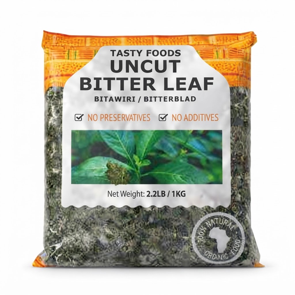 TASTY FOODS UNCUT BITTER LEAVES 2.2LB/1KG