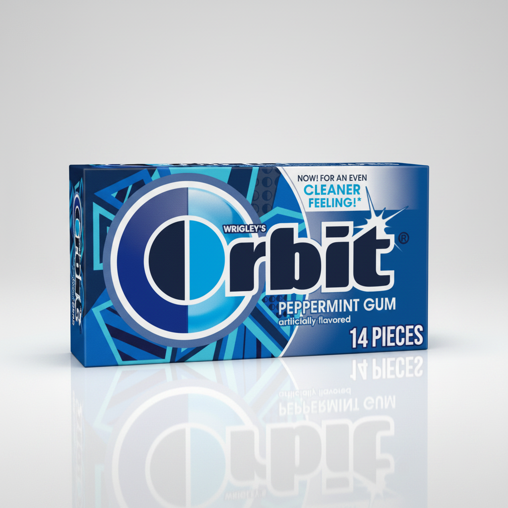 ORBITB PEPPERMINT GUM 14PCS - Thumbnail 3