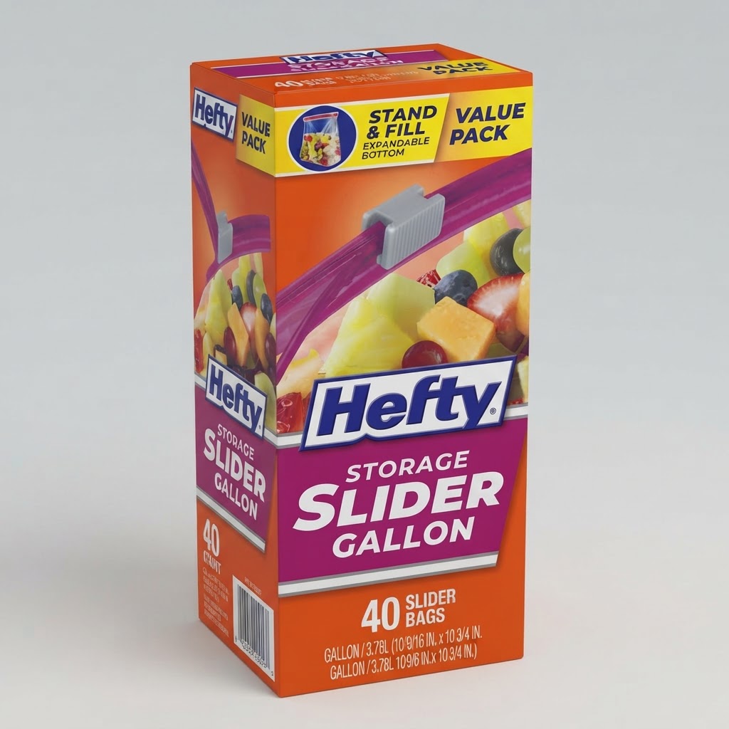 HEFTY STORAGE SLIDER GALLON 3.78L 40CT - Thumbnail 3