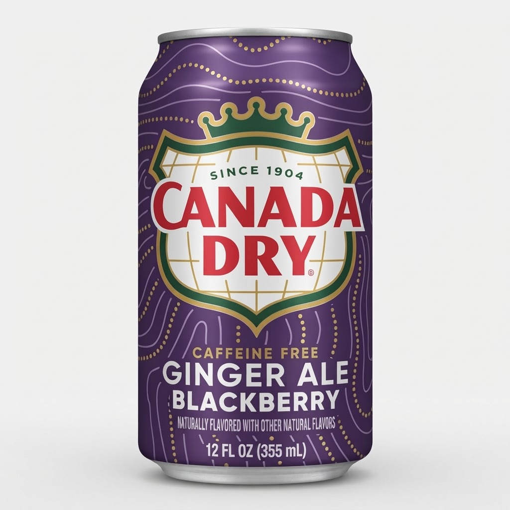 CANADA DRY GINGER ALE BLACK BERRY 12OZ - Thumbnail 3