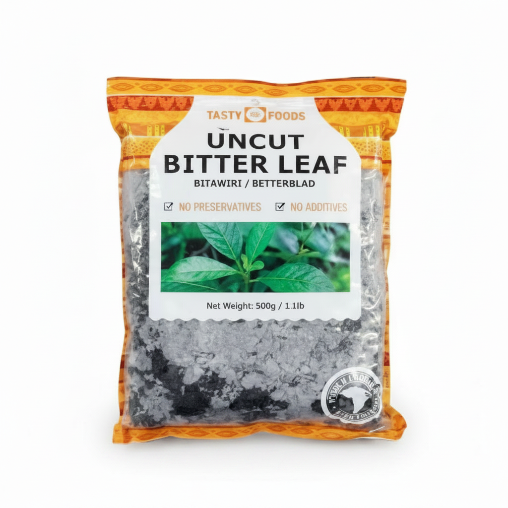 TASTY FOODS UNCUT BITTER LEAVES  500G - Thumbnail 2