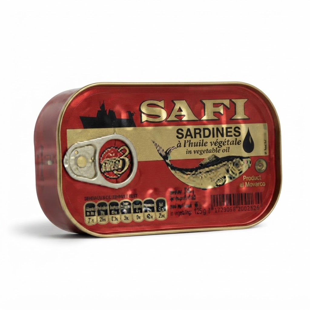 SAFI SARDINES IN VEGETABLE OIL 125G