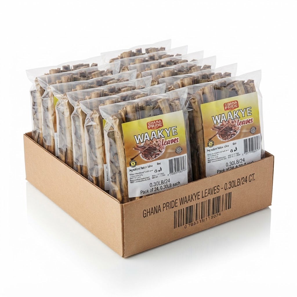 GHANA PRIDE WAAKYE LEAVES 0.30LB/24 IN BOX