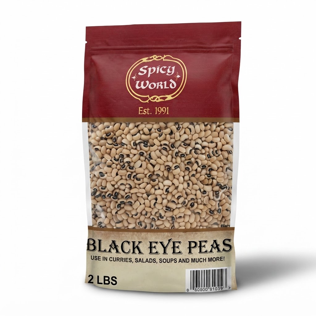 SPICY WORLD BLACK EYE PEAS 2LBS - Thumbnail 3