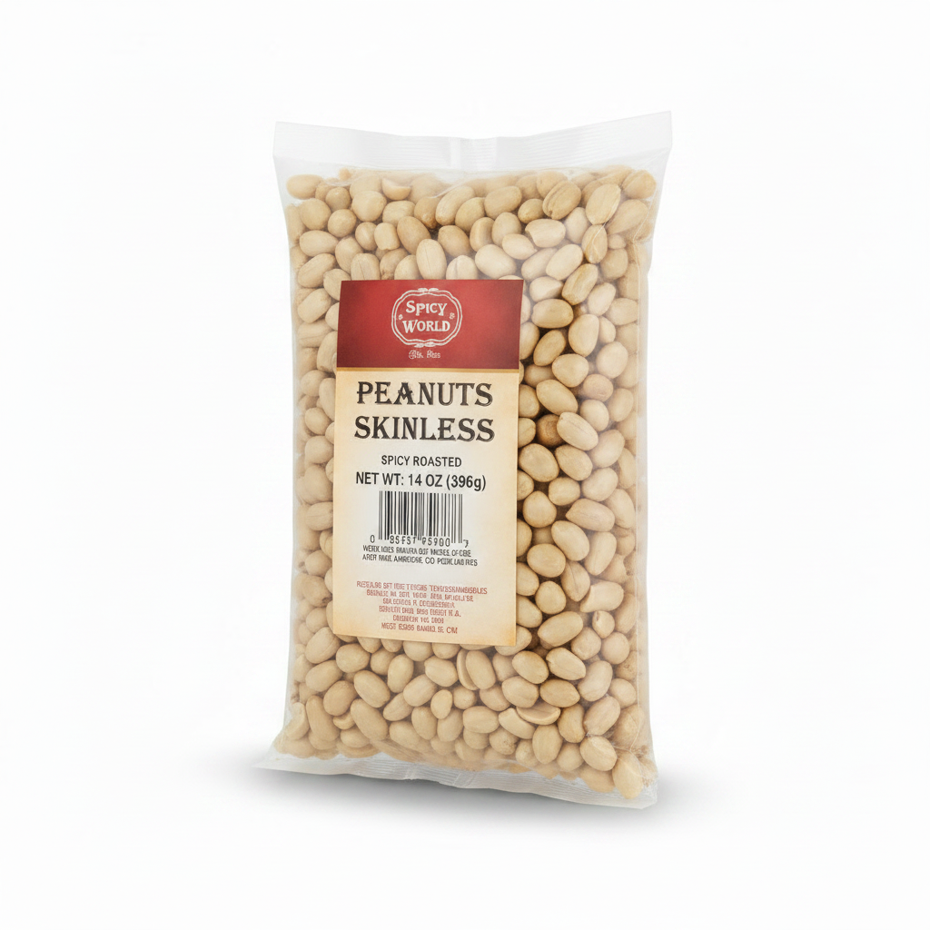 SPICY WORLD PEANUTS SKINLESS 14OZ - Thumbnail 4