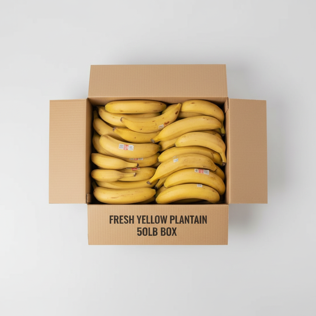 FRESH YELLOW PLANTAIN 50LB BOX - Thumbnail 3