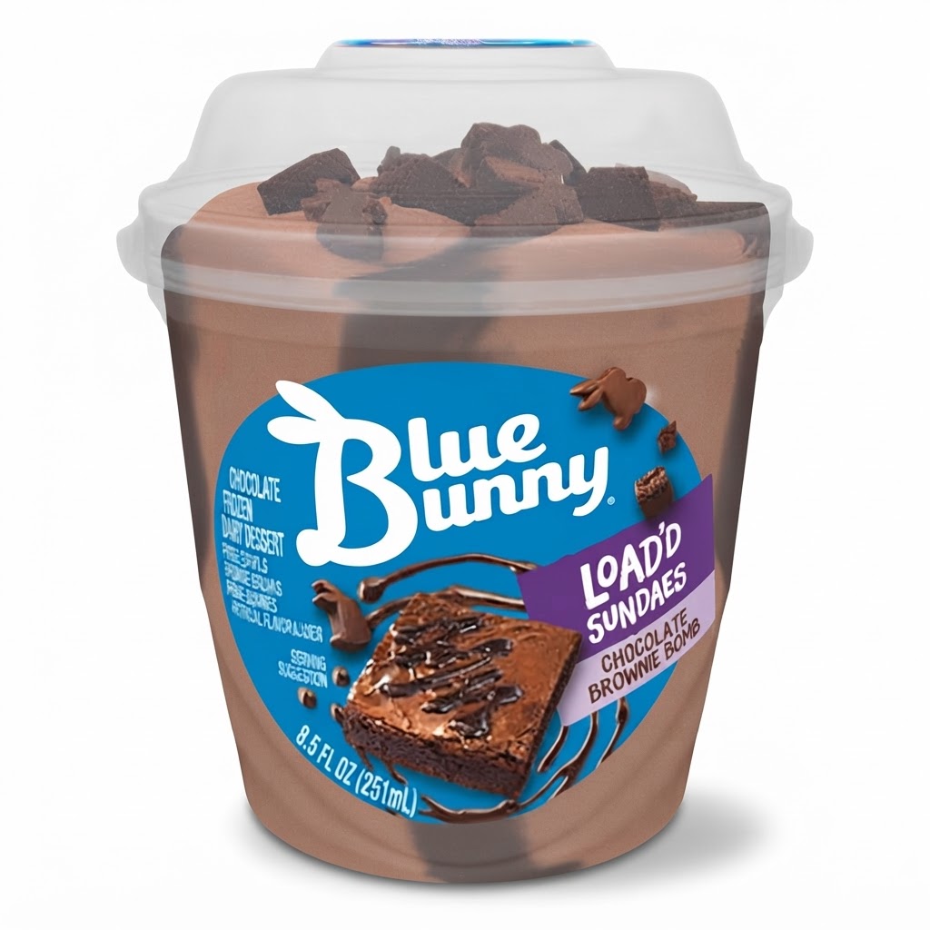 BLUE BUNNY LOADD SUNDAES BROWINE 8.5OZ - Thumbnail 2