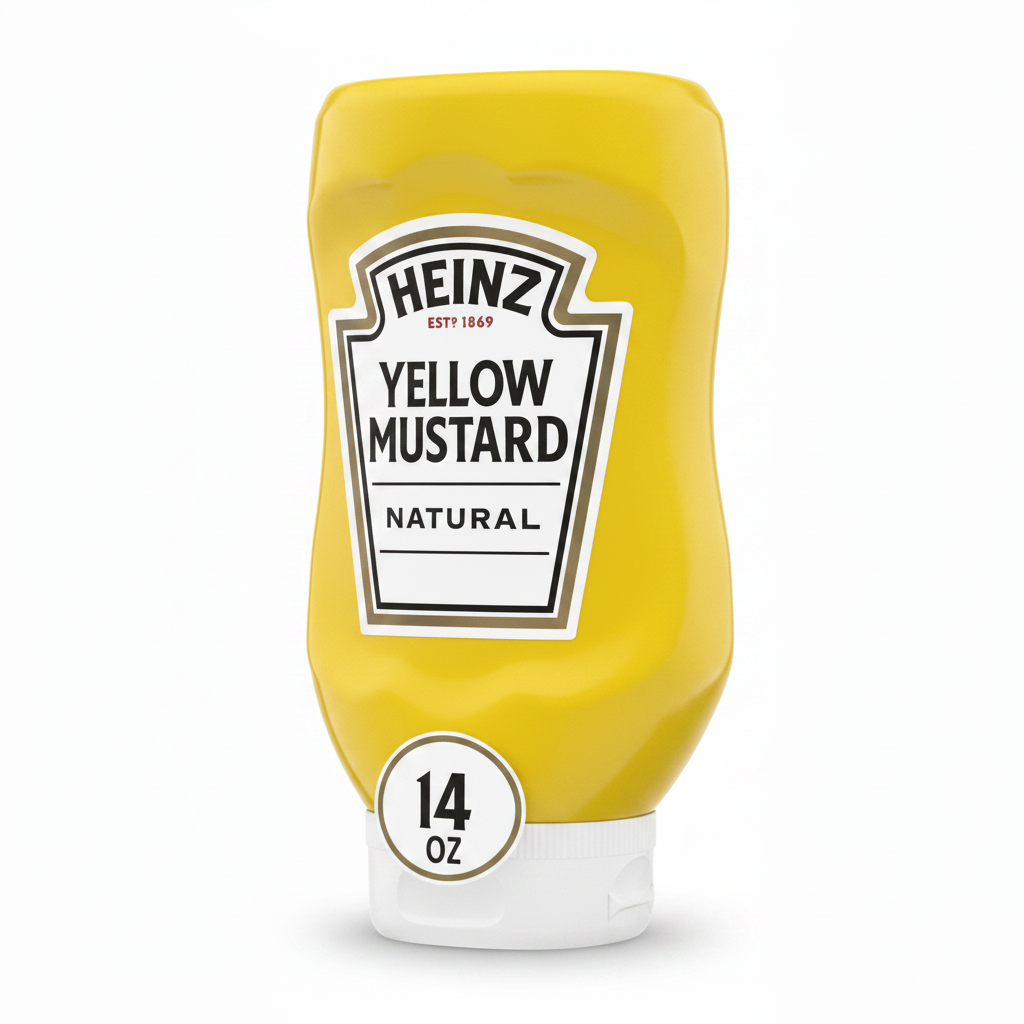 HEINZ YELLOW MUSTARD 14OZ - Thumbnail 3