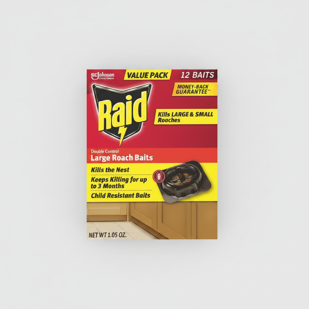 RAID LARGE ROACH 8 BAIT 0.70OZ - Thumbnail 3