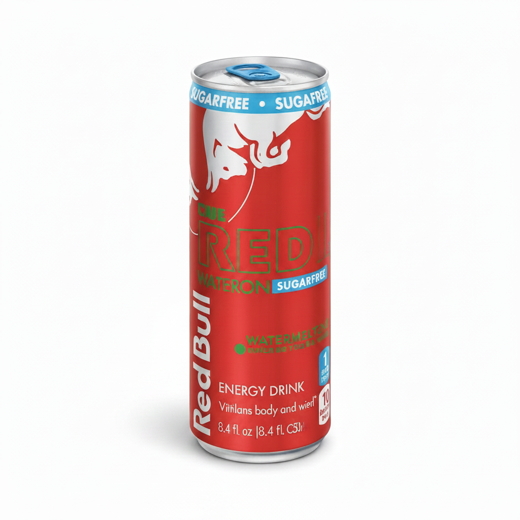 RED BULL SUGARFREE WATERMELON ENERGY DRINK 8.4OZ - Thumbnail 4