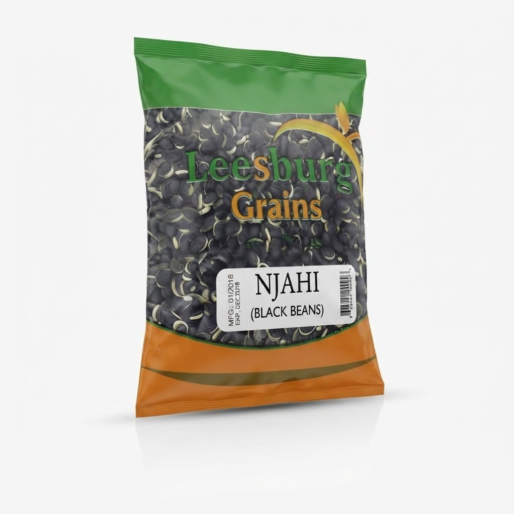 LEESBURG GRAINS NJAHI BLACK BEANS 1KG - Thumbnail 3
