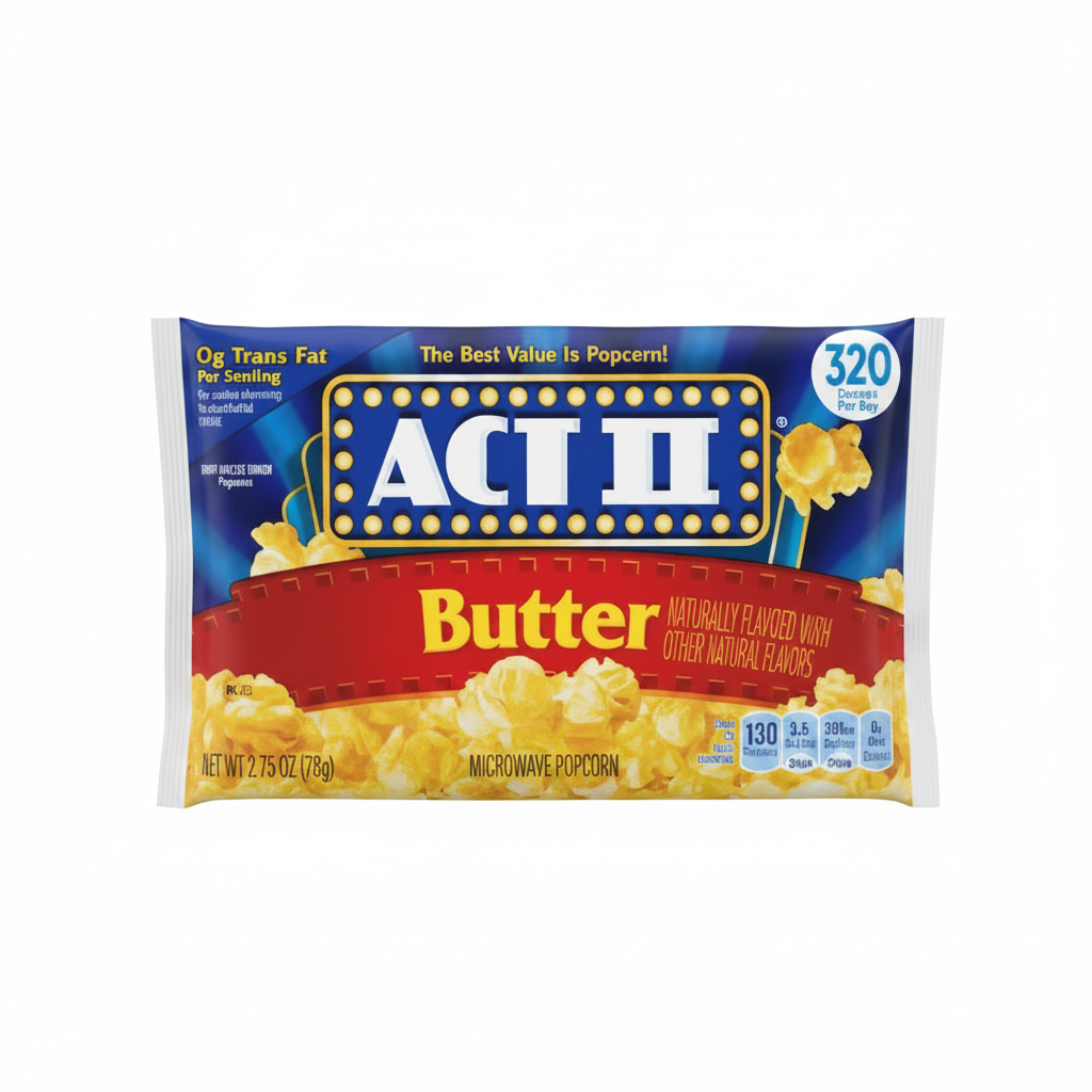 ACT II BUTTER MICROWAVE POPCORN 2.75OZ - Thumbnail 2