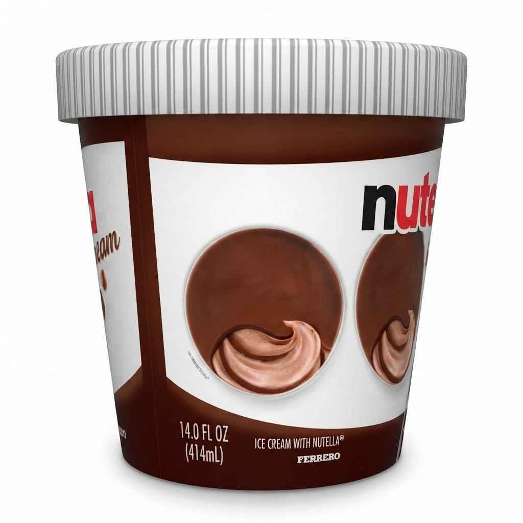 NUTELLA ICE CREAM  PINT 14.0 FL OZ (414ML) - Thumbnail 2