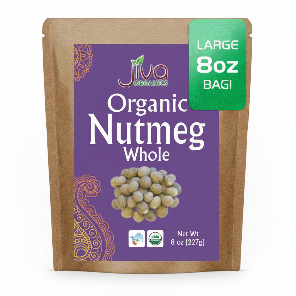 JIVA ORGANIC NUTMEG WHOLE 8OZ - Thumbnail 2